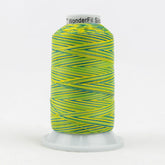 Thread - Lint-Free Cotton - Silco™ 35Wt - SCM22 - Blue/Yellow/Green - 700m/766yd